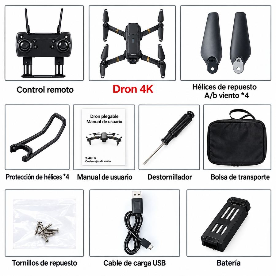 Dron con doble cámara 4K — imagen 3