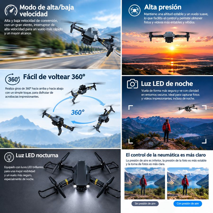 Dron con doble cámara 4K — imagen 9